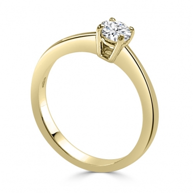 ISABEL GUARCH ANILLO SOLITARIO ORO Y BRILLANTES